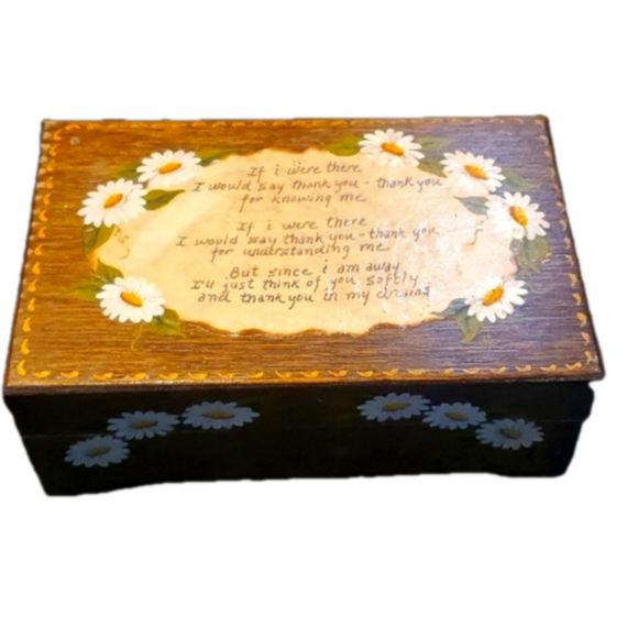 Vintage handpainted jewelry box - Picture 2 of 10